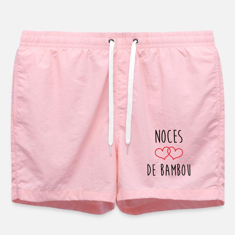 Bambushochzeit 79 Jahre Ehe - Badeshorts - Pink