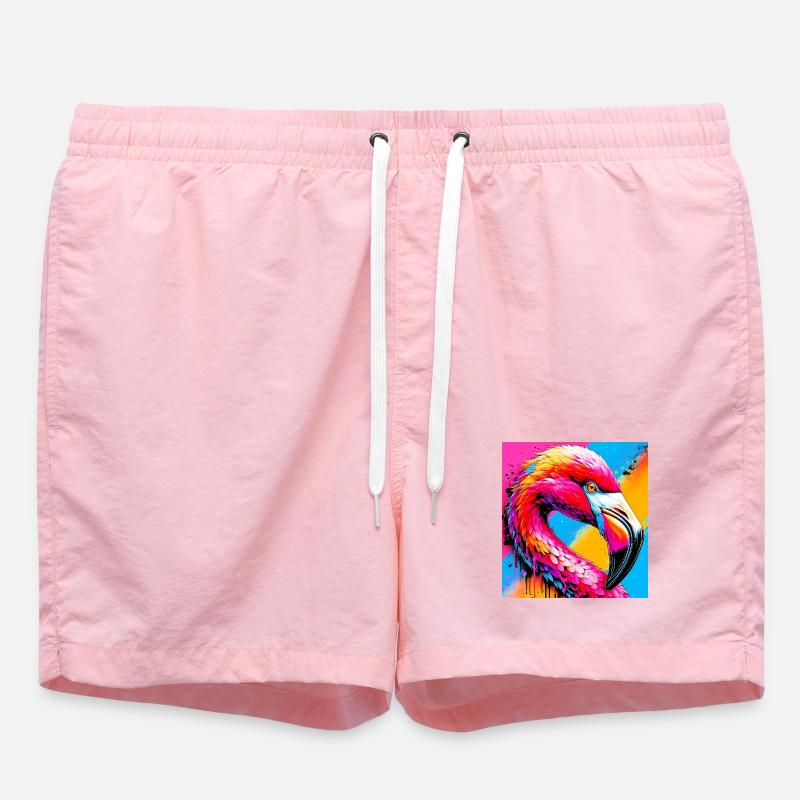 flamingo - Swim Trunks - pink