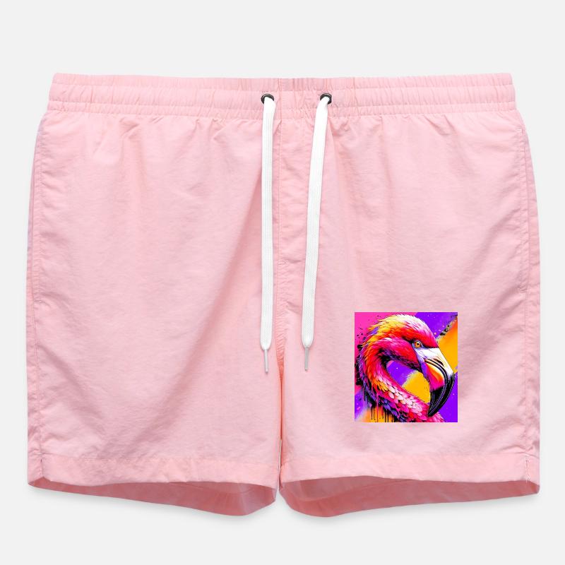 flamingo - Swim Trunks - pink