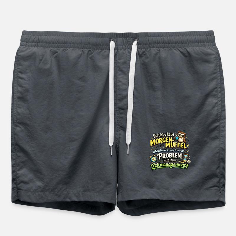 Morgenmuffel mit Zeitmanagement-Problem - Badeshorts - undefined