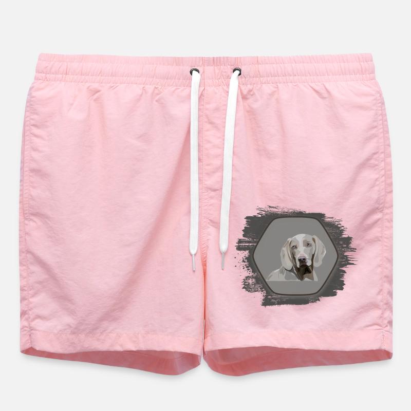 Weimaraner - Short de bain - rose