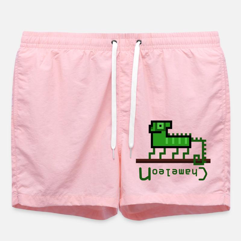 Logo caméléon - Short de bain - rose