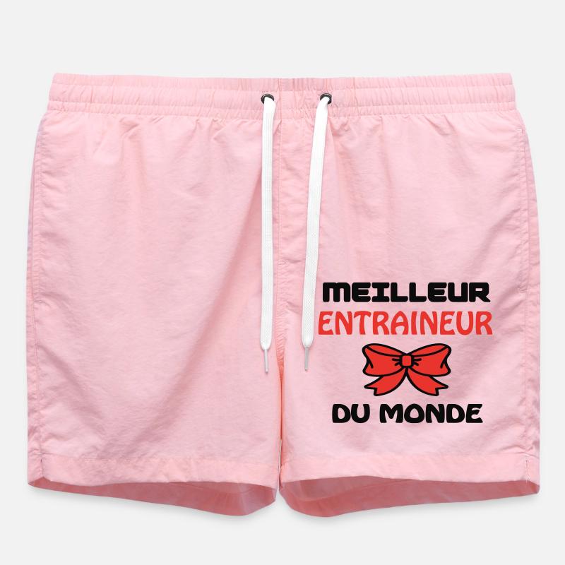 BESTER TRAINER DER WELT - Badeshorts - Pink