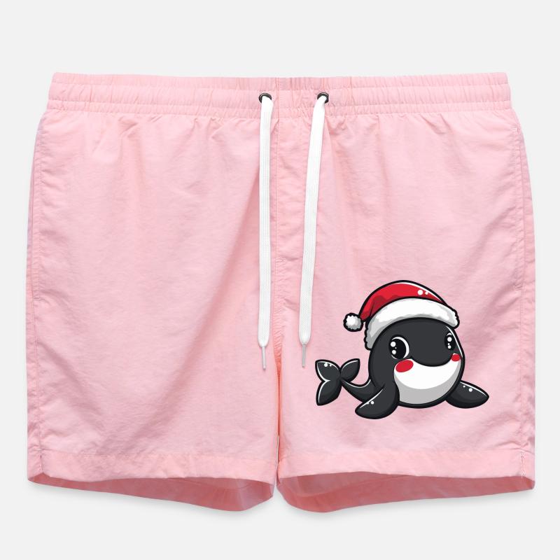 Noël baleine - Short de bain - rose