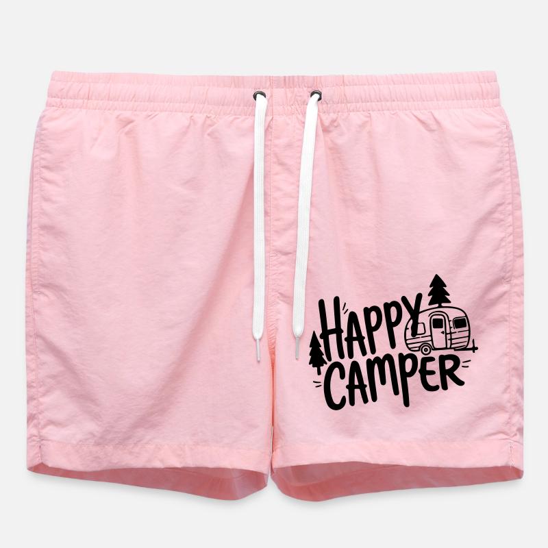 glücklicher Camper - Badeshorts - Pink