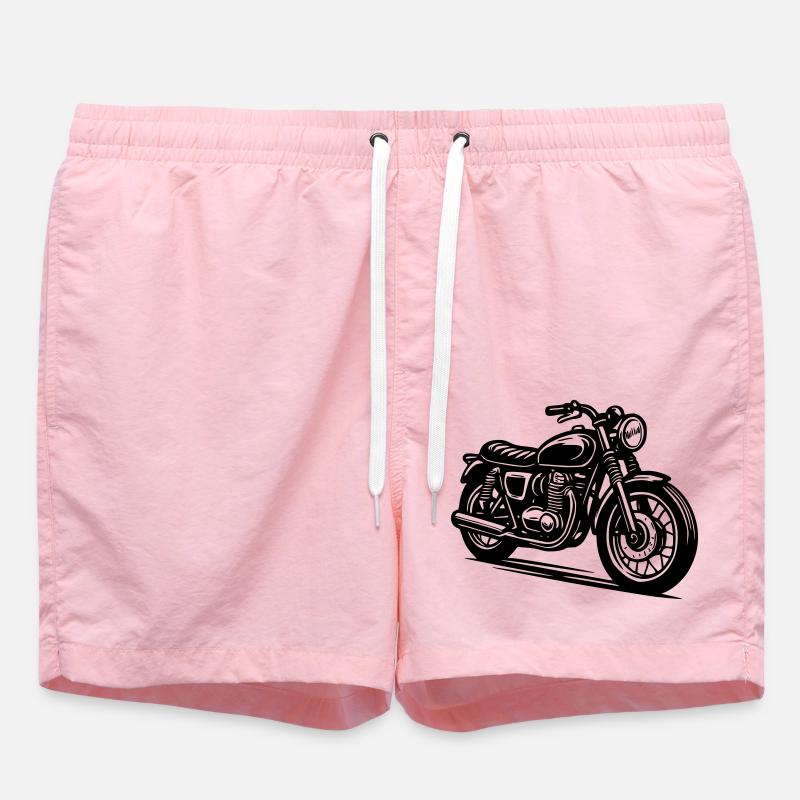 Moto Ancienne - Short de bain - rose
