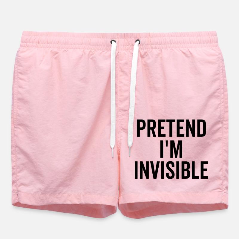 Faire semblant d’être invisible - Short de bain - rose