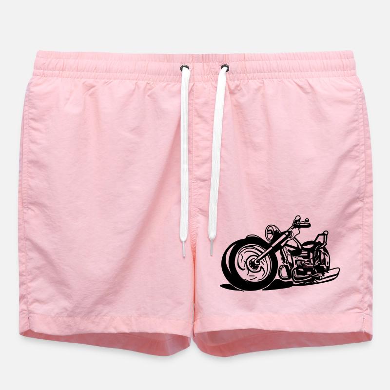 Kultige Chopper Silhouette - Badeshorts - Pink