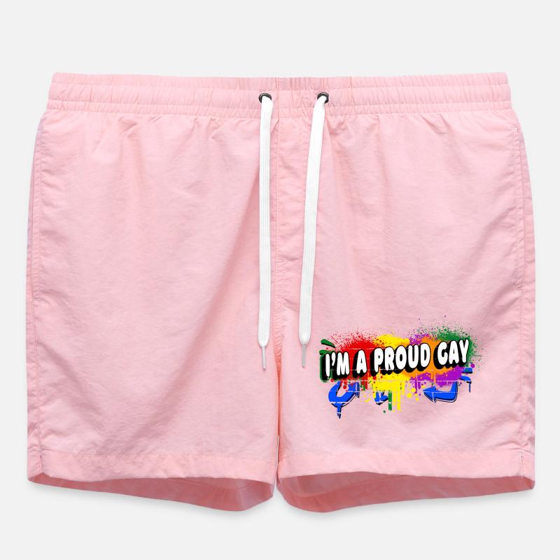 Ich bin ein stolzer Schwuler - Badeshorts - Pink