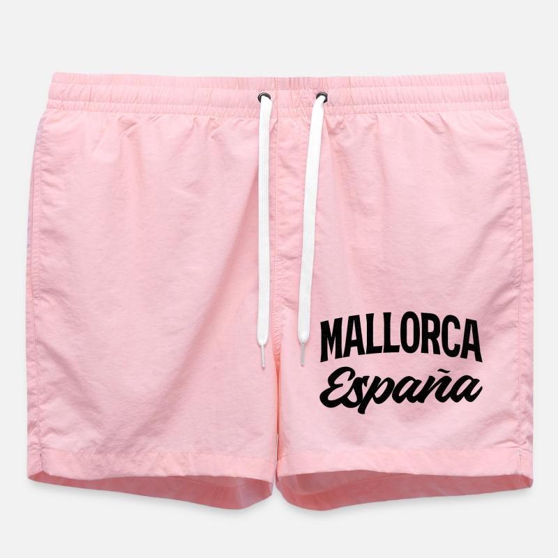 Mallorca Spanien Retro Schriftzug - Badeshorts - Pink