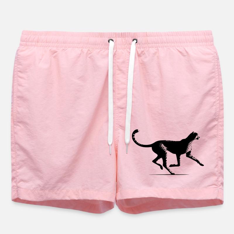 Cheetah - Swim Trunks - pink