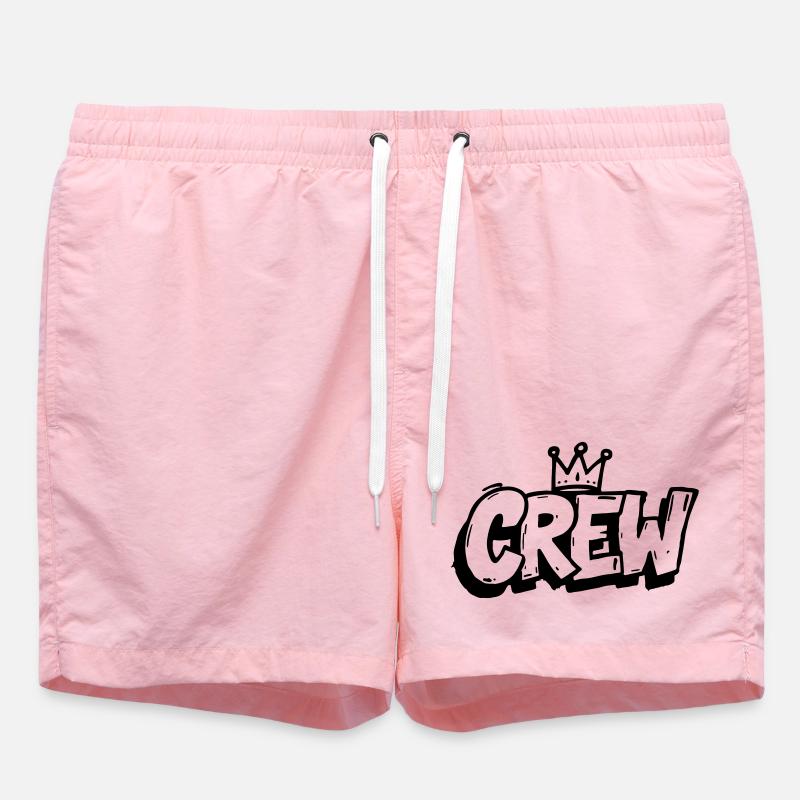 Crew Graffiti - Swim Trunks - pink