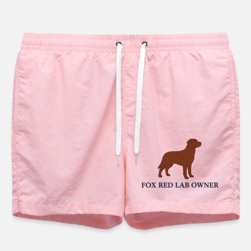 Logo du Labrador rouge renard - Short de bain - rose