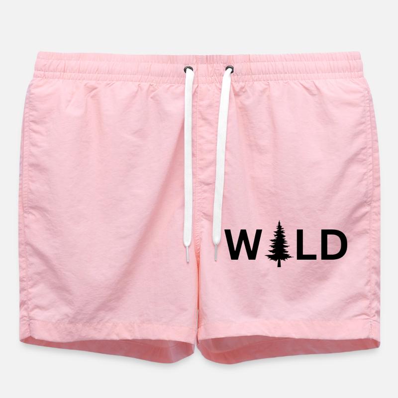 Forest and wild - Swim Trunks - pink