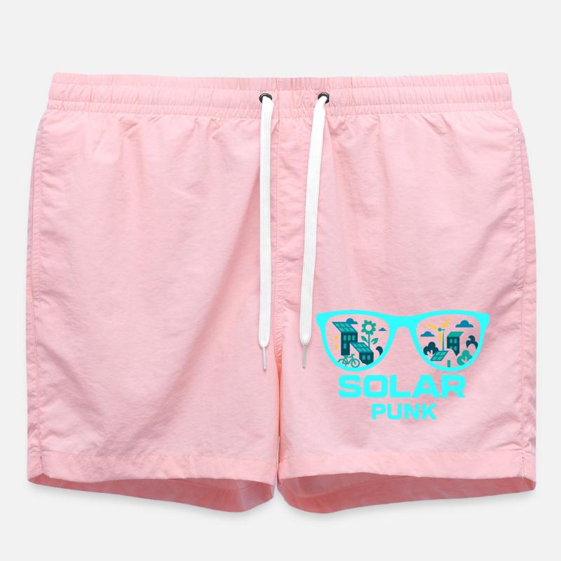 Solarpunk Vision - Swim Trunks - pink