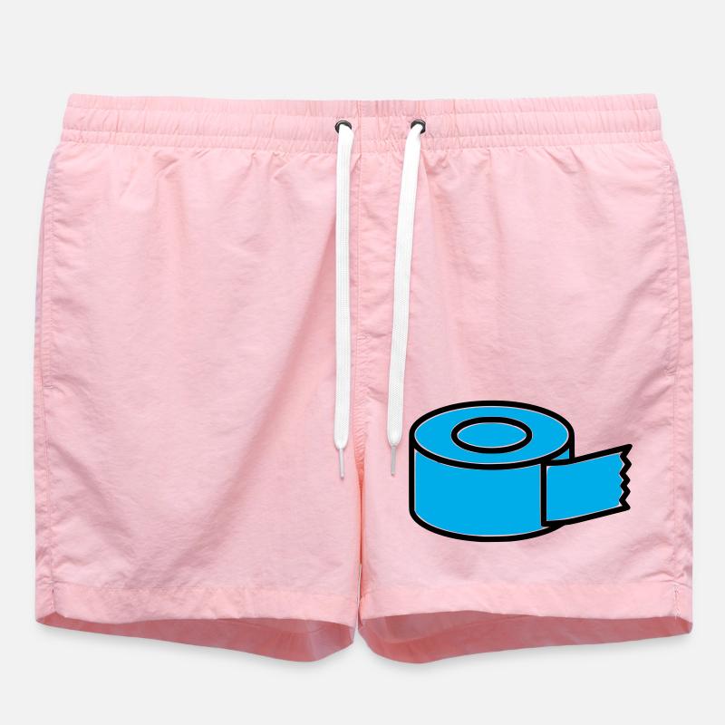 Tape Roll Comic - Swim Trunks - pink