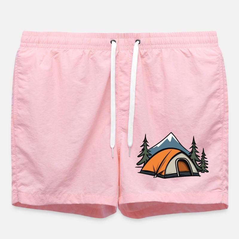 Camping en plein air - Short de bain - rose