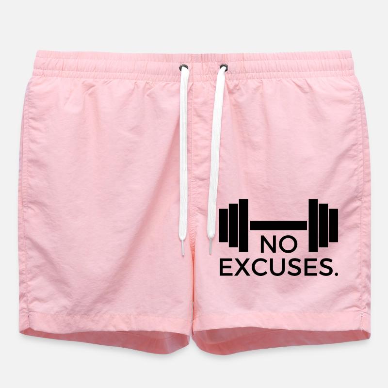Pas d’excuses - Concevoir avec haltère - Short de bain - rose