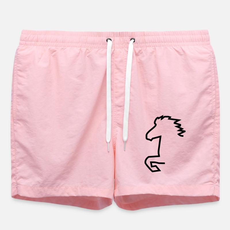 Islandpferd - Badeshorts - Pink