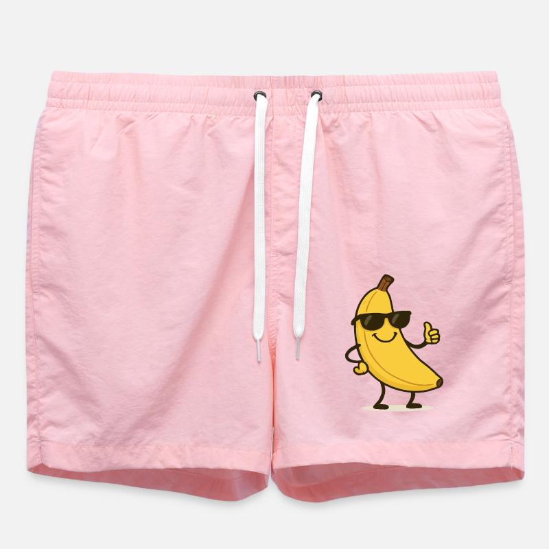 Bande dessinée banane - Short de bain - rose