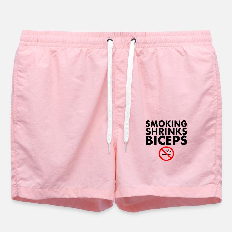Smoking shrinks the biceps - Swim Trunks - pink
