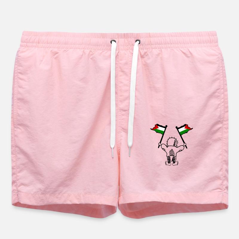 Free palestine handala - Short de bain - rose