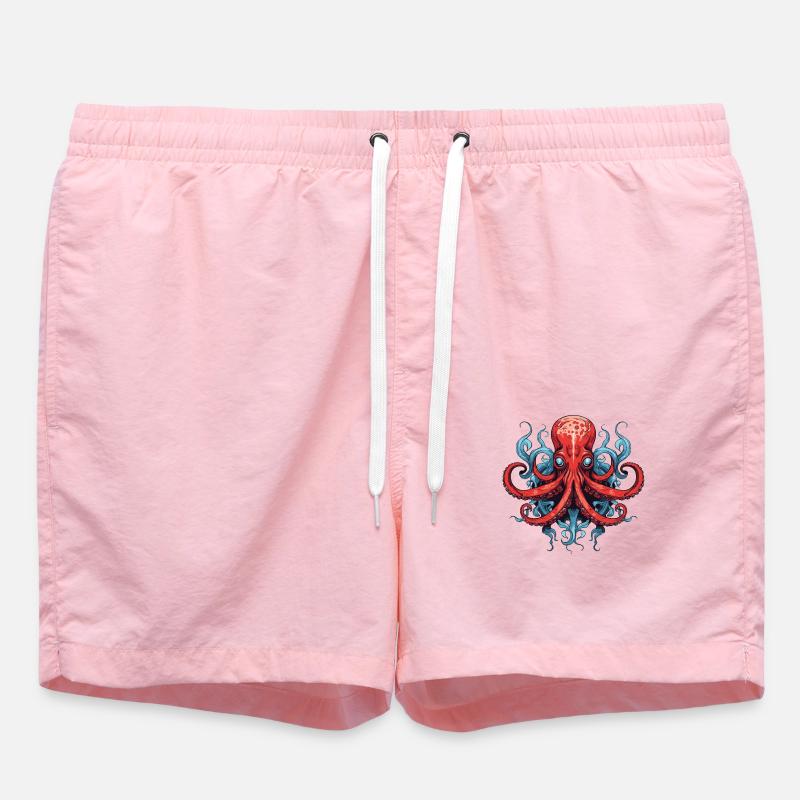 Octopus Octopus - Swim Trunks - pink