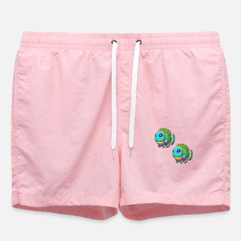bande dessinée de poisson - Short de bain - rose