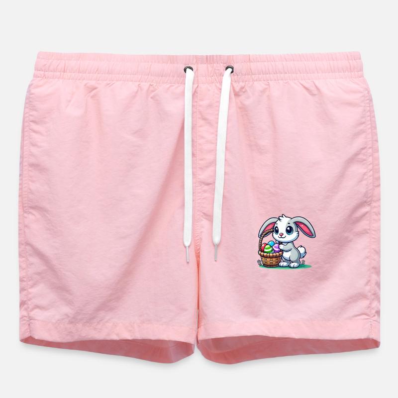 Bunny Easter Bunny - Swim Trunks - pink
