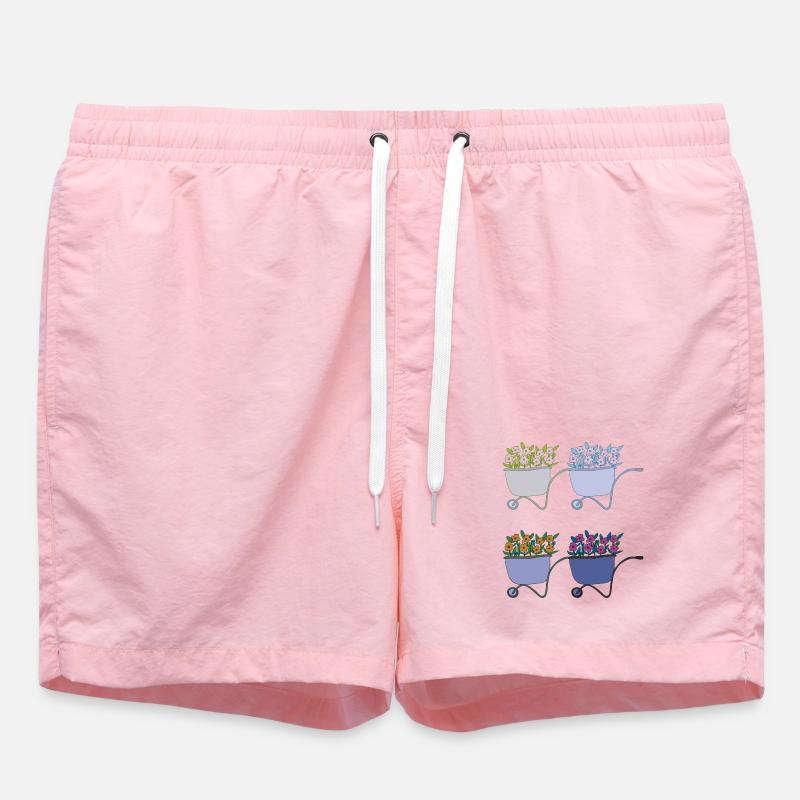 Brouettes 4 fois - Short de bain - rose