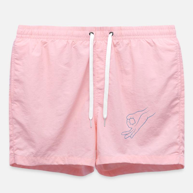 Trou de signalisation manuelle dans un jeu d’enfant - Short de bain - rose