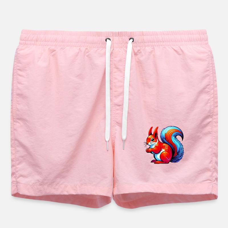 Squirrel - Swim Trunks - pink