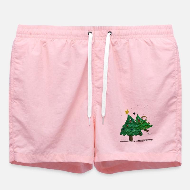 De jolis sapins de Noël - Short de bain - rose