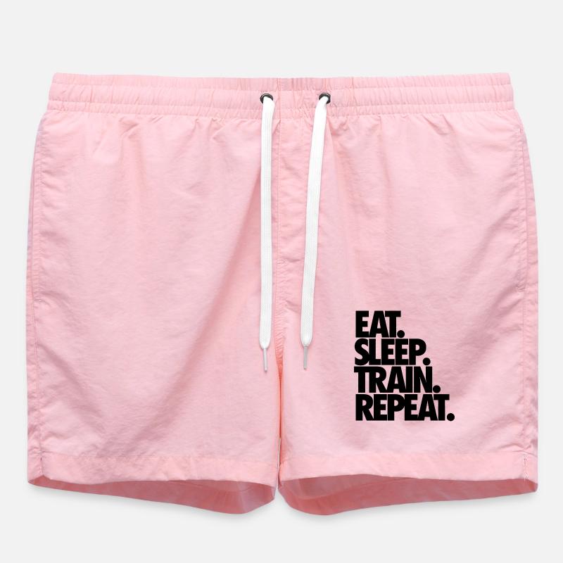 Manger Dormir Train Répéter - Short de bain - rose