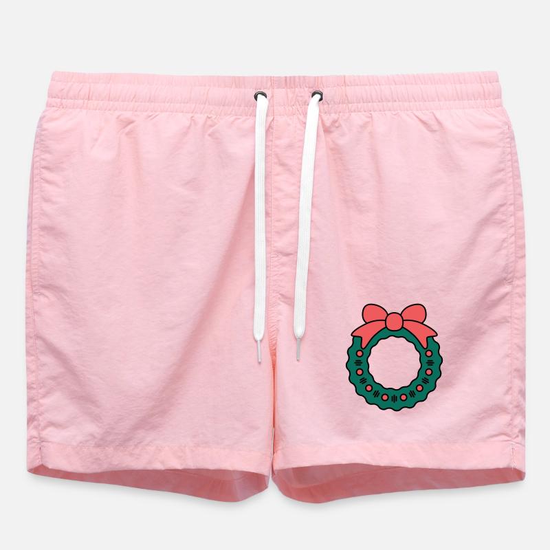 Couronne pour Noël - Short de bain - rose