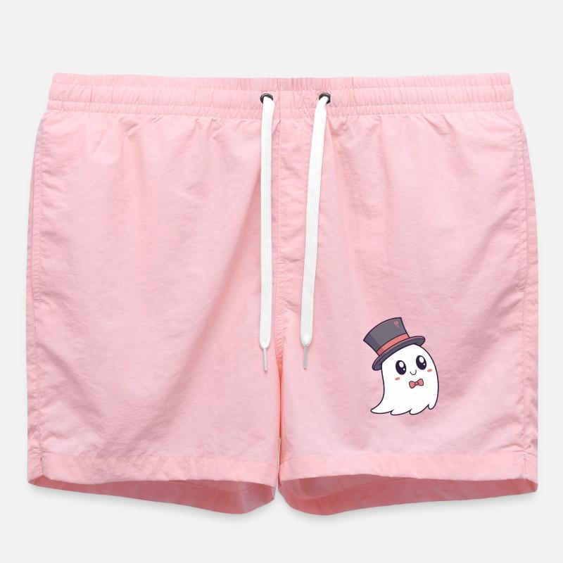 Fantôme chic chapeau et nœud papillon - Short de bain - rose