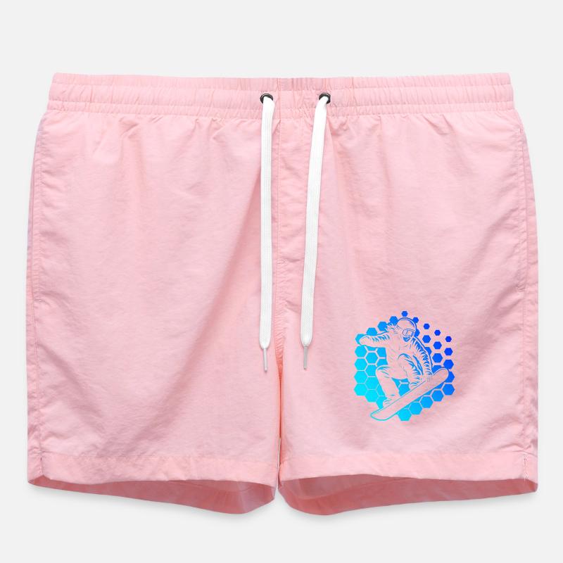 Style snowboard pour toutes les occasions - Short de bain - rose