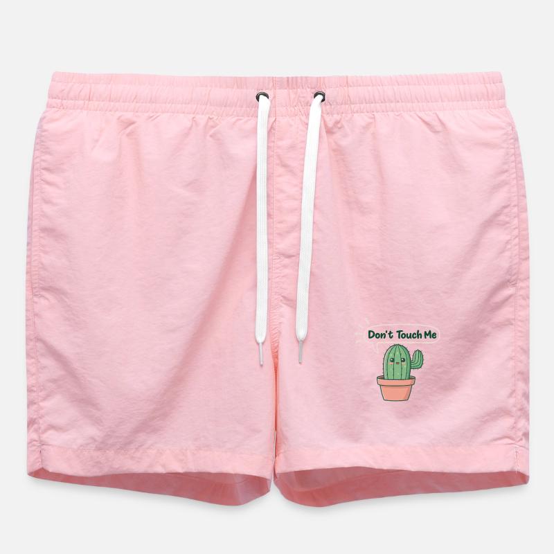 Cactus timide: Don’t Touch Me - Short de bain - rose