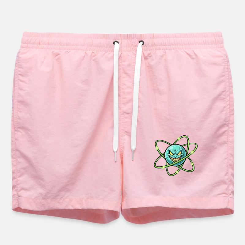 Grim Moon with Atomic Ring - Swim Trunks - pink
