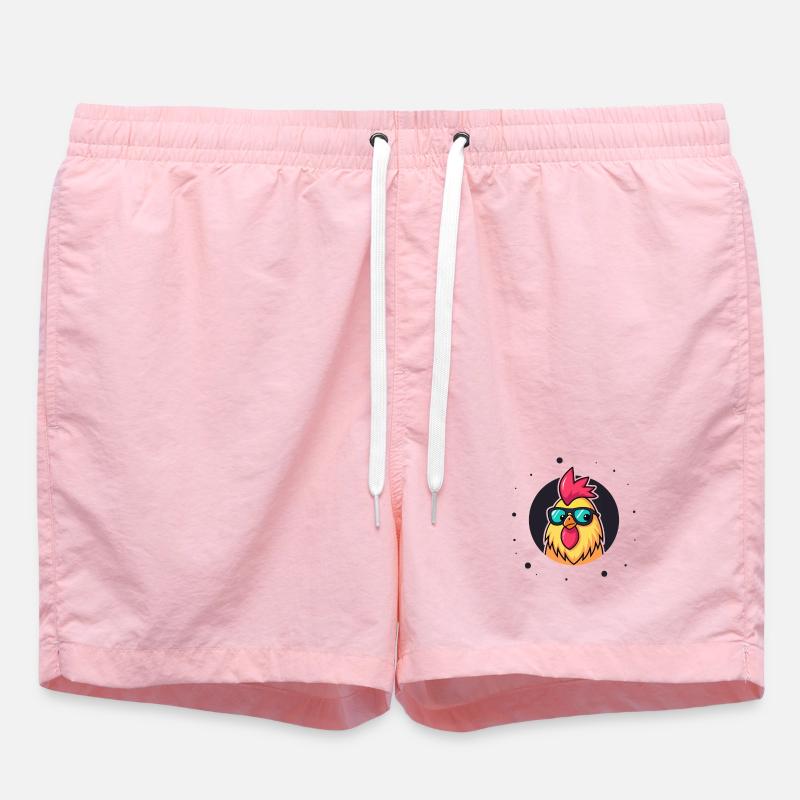 Poule chic lunettes soleil - Short de bain - rose
