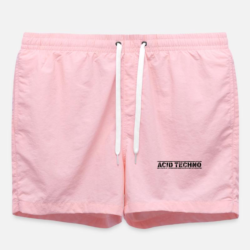 Techno acide - Short de bain - rose