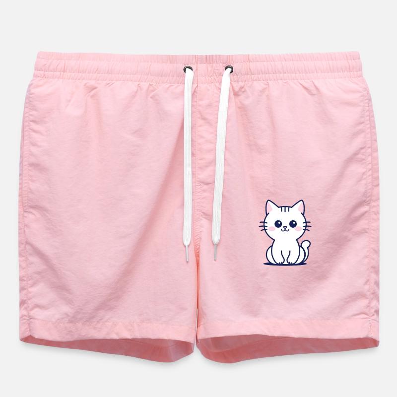 Chat - Short de bain - rose