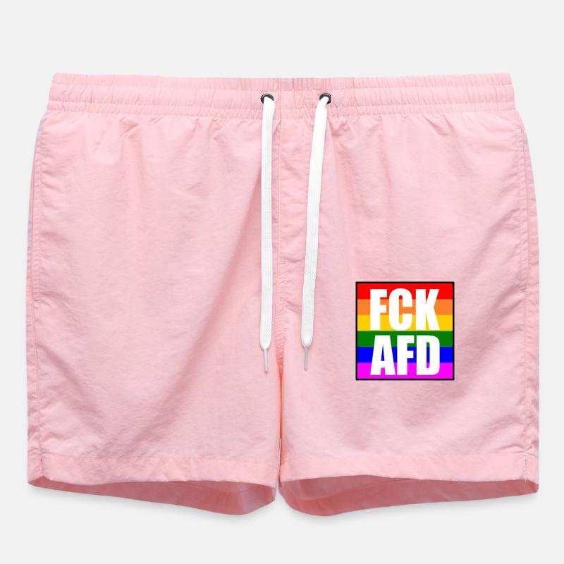 Fck afd - Badeshorts - Pink