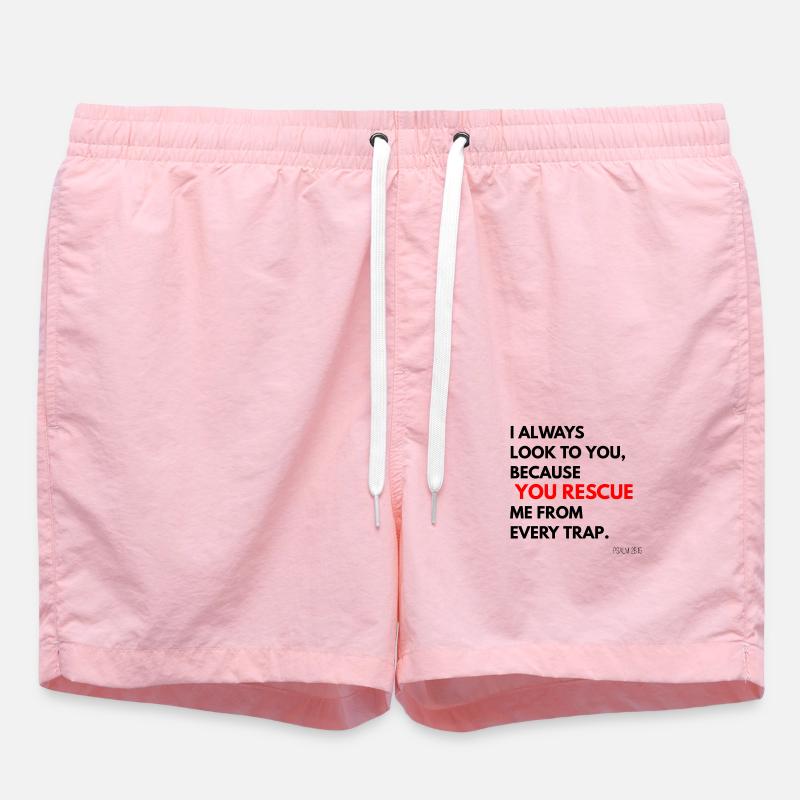 BIBLE PSAUME - Short de bain - rose
