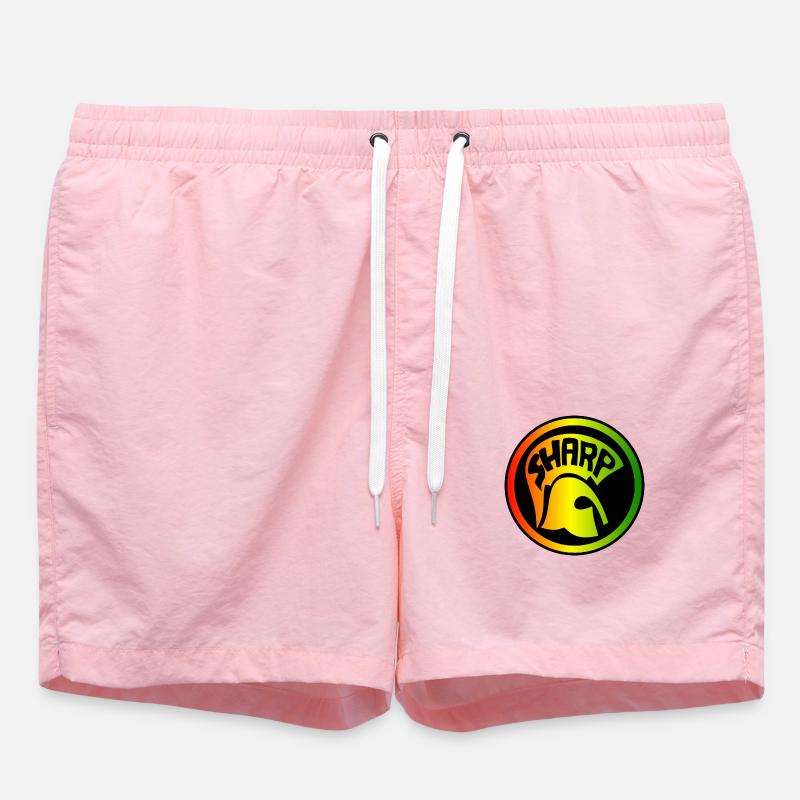 Logo SHARP - Short de bain - rose