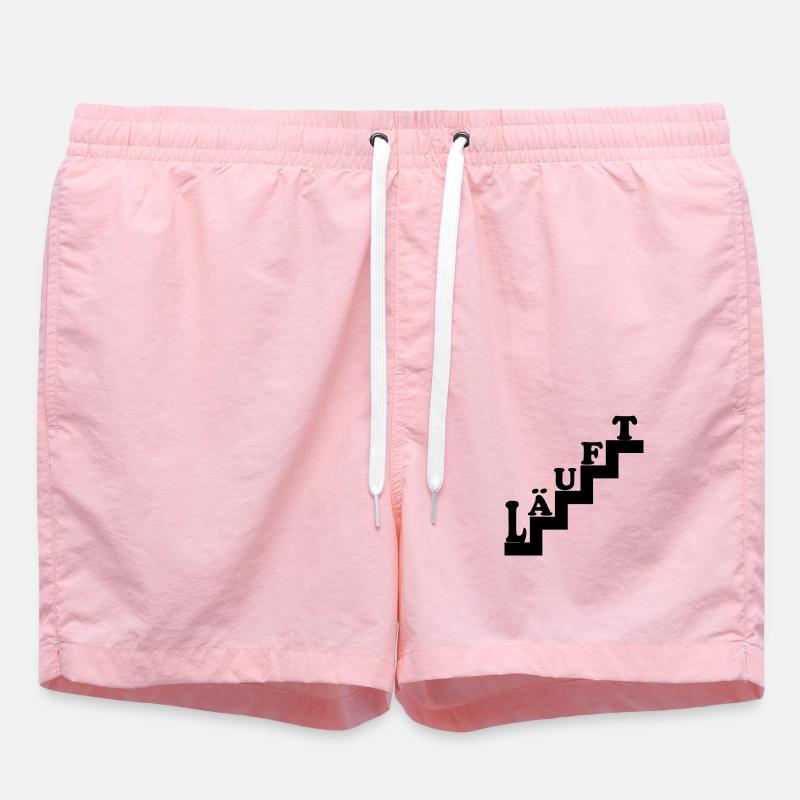 Läuft Motivation Treppe Gewinner - Badeshorts - Pink