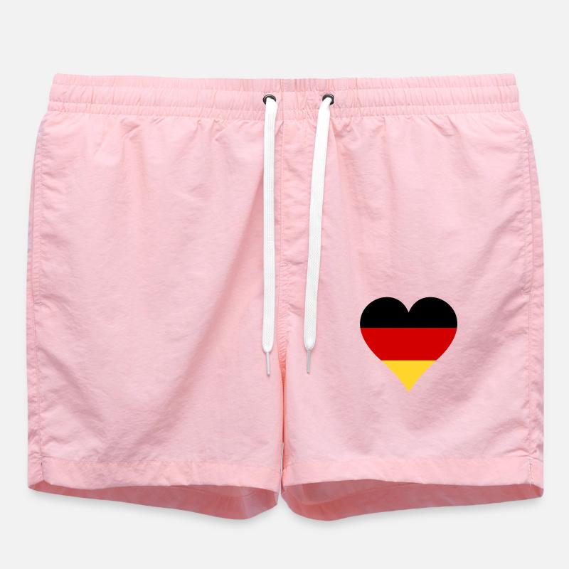 German flag in heart shape - Swim Trunks - pink