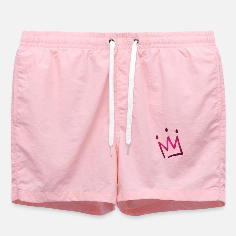 Couronne rose - Short de bain - rose