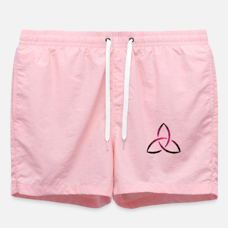 Triquetra symbole celtique - Short de bain - rose