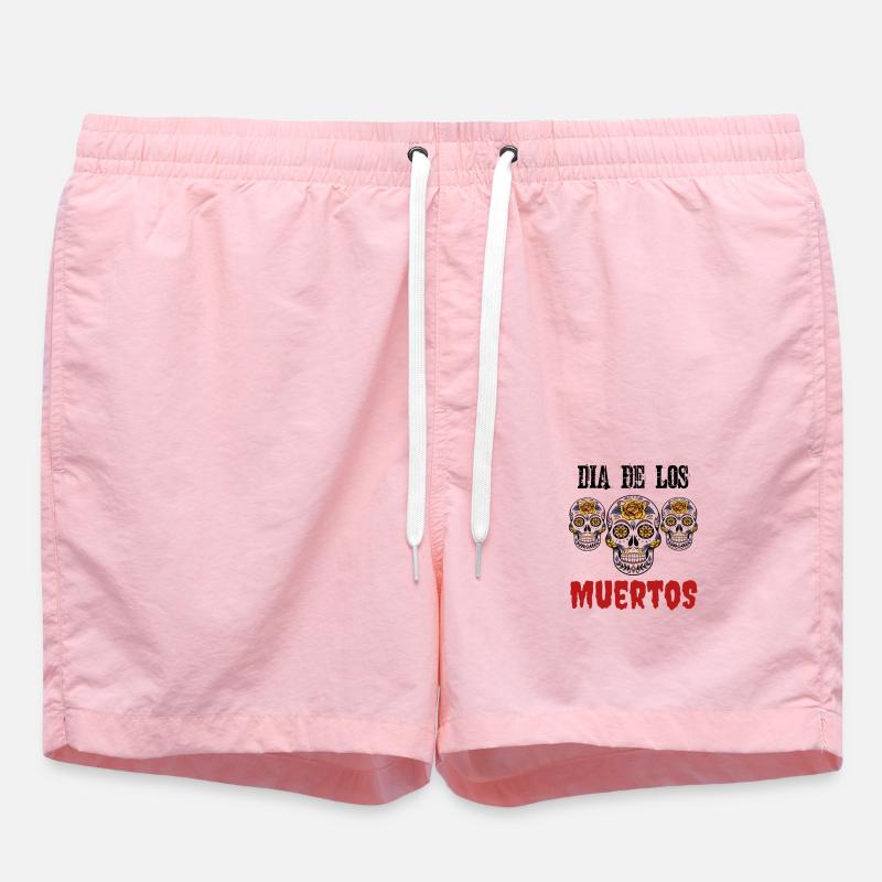 Dia de los muertos - Badeshorts - Pink